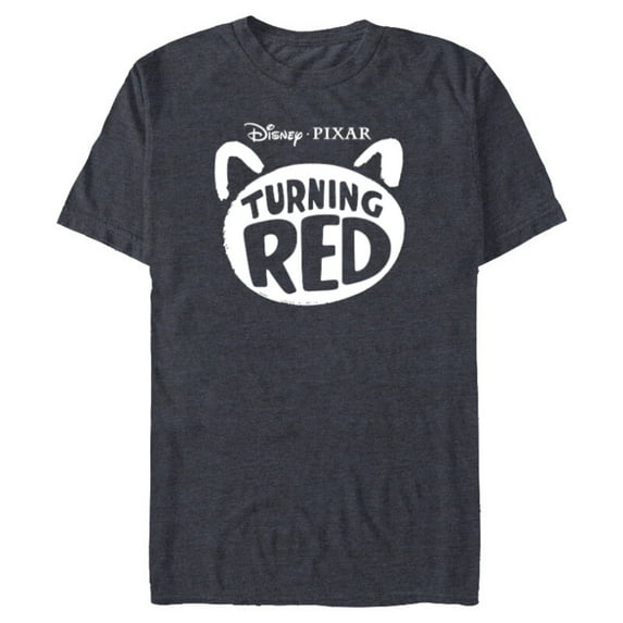 Disney and Pixar’s Turning Red Movie Logo - Short Sleeve Blended T-Shirt for Adults - Customized-Denim Snow Heather