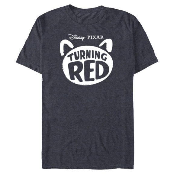 Disney and Pixar’s Turning Red Movie Logo - Short Sleeve Blended T-Shirt for Adults - Customized-Denim Snow Heather