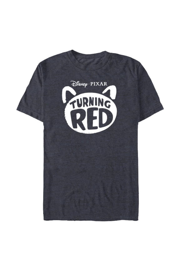 Disney and Pixar’s Turning Red Movie Logo - Short Sleeve Blended T-Shirt for Adults - Customized-Denim Snow Heather