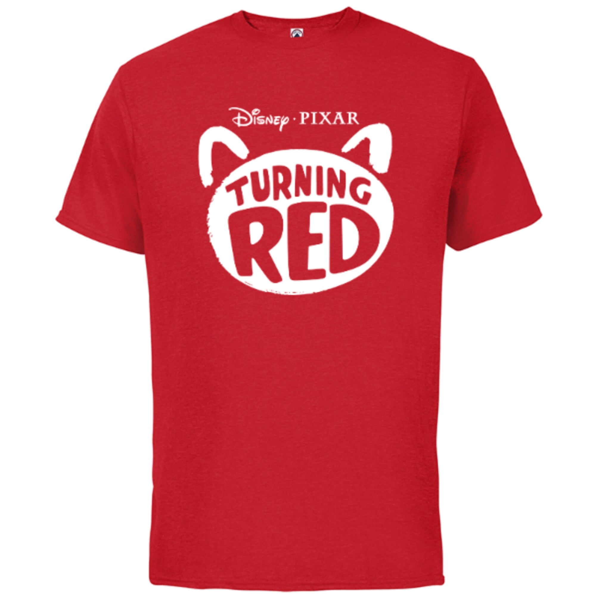 Disney and Pixar s Turning Red Movie Logo Short Sleeve Cotton T Shirt for Adults Customized Red