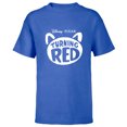 thumbnail image 1 of Disney and Pixar’s Turning Red Movie Logo - Short Sleeve T-Shirt for Kids - Customized-Royal, 1 of 5