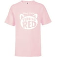 thumbnail image 1 of Disney and Pixar’s Turning Red Movie Logo - Short Sleeve T-Shirt for Kids - Customized-Soft Pink, 1 of 5
