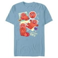 thumbnail image 1 of Disney and Pixar’s Turning Red Panda Mei Cute 4*Town 4Ever - Short Sleeve Blended T-Shirt for Adults - Customized-Ocean Blue, 1 of 5