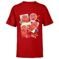 thumbnail image 1 of Disney and Pixar’s Turning Red Panda Mei Cute 4*Town 4Ever - Short Sleeve T-Shirt for Kids - Customized-Red, 1 of 5