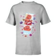 thumbnail image 1 of Disney and Pixar’s Turning Red Panda Mei Cute Photo Strip - Short Sleeve T-Shirt for Kids - Customized-Athletic Heather, 1 of 5