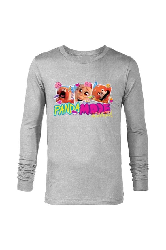Disney and Pixar’s Turning Red Panda Mode Activated - Long Sleeve T-Shirt for Men - Customized-Athletic Heather