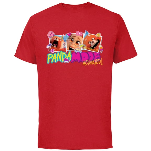 Disney and Pixar’s Turning Red Panda Mode Activated - Short Sleeve Cotton T-Shirt for Adults - Customized-Red