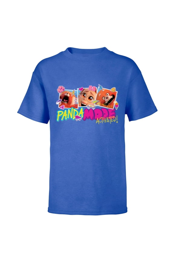 Disney and Pixar’s Turning Red Panda Mode Activated - Short Sleeve T-Shirt for Kids - Customized-Royal