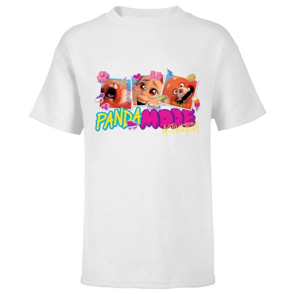 Disney and Pixar’s Turning Red Panda Mode Activated - Short Sleeve T-Shirt for Kids - Customized-White