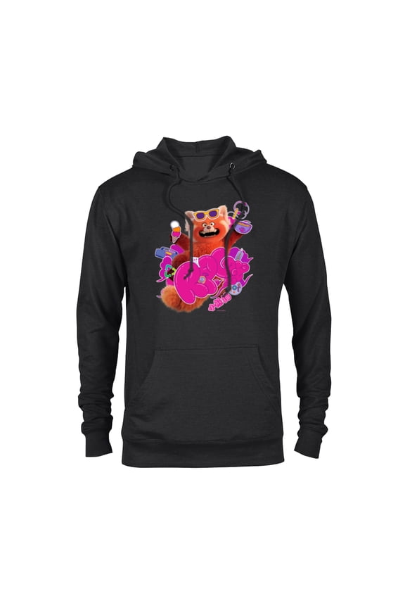 Disney and Pixar’s Turning Red RPG Cute Panda - Pullover Hoodie for Adults - Customized-Black