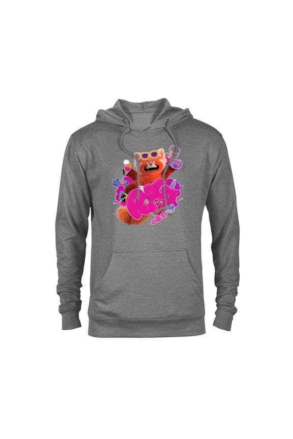 Disney and Pixar’s Turning Red RPG Cute Panda - Pullover Hoodie for Adults - Customized-Graphite Heather