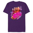 thumbnail image 1 of Disney and Pixar’s Turning Red RPG Cute Panda - Short Sleeve Blended T-Shirt for Adults - Customized-Purple, 1 of 5