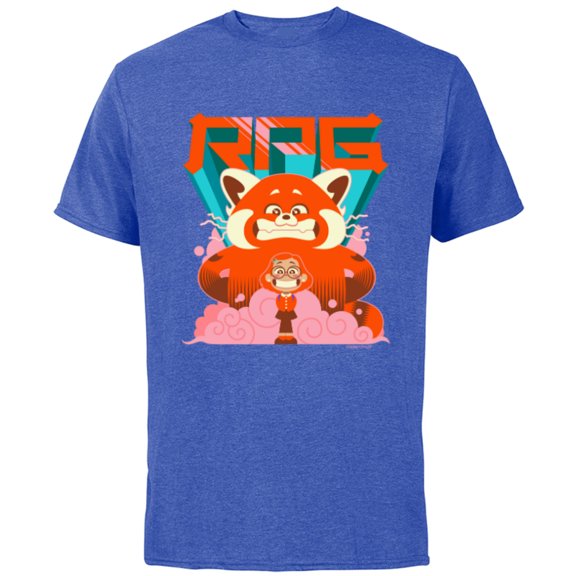 Disney and Pixar’s Turning Red RPG Red Panda Girl Mei - Short Sleeve Cotton T-Shirt for Adults - Customized-Royal Heather