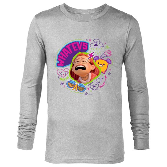 Disney and Pixar’s Turning Red Sad Mei Whatevs - Long Sleeve T-Shirt for Men - Customized-Athletic Heather