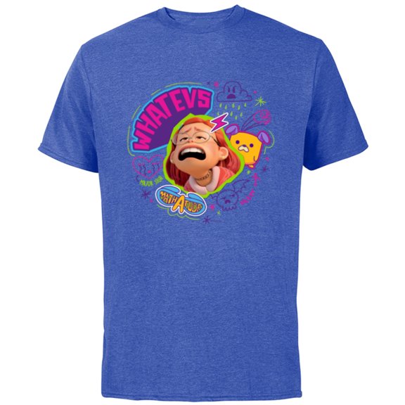 Disney and Pixar’s Turning Red Sad Mei Whatevs - Short Sleeve Cotton T-Shirt for Adults - Customized-Royal Heather