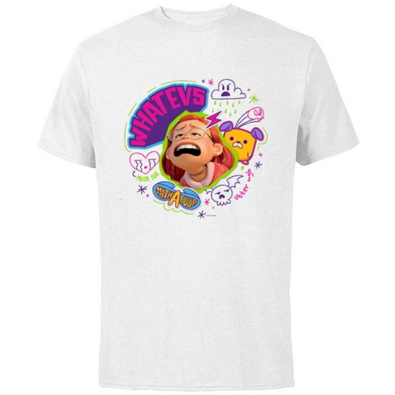 Disney and Pixar’s Turning Red Sad Mei Whatevs - Short Sleeve Cotton T-Shirt for Adults - Customized-White