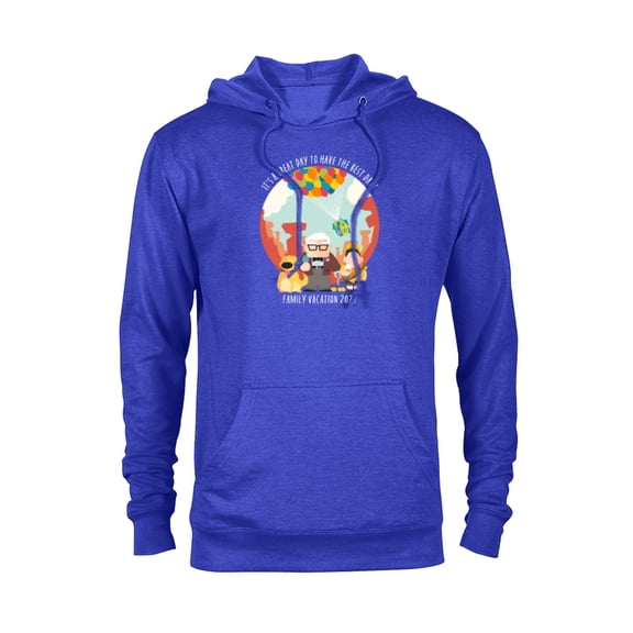 Disney and Pixar’s Up Best Day Trip Family Vacation 2024 - Pullover Hoodie for Adults - Customized-Royal