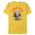 thumbnail image 1 of Disney and Pixar’s Up Carl Analog - Short Sleeve Blended T-Shirt for Adults - Customized-Yellow, 1 of 5