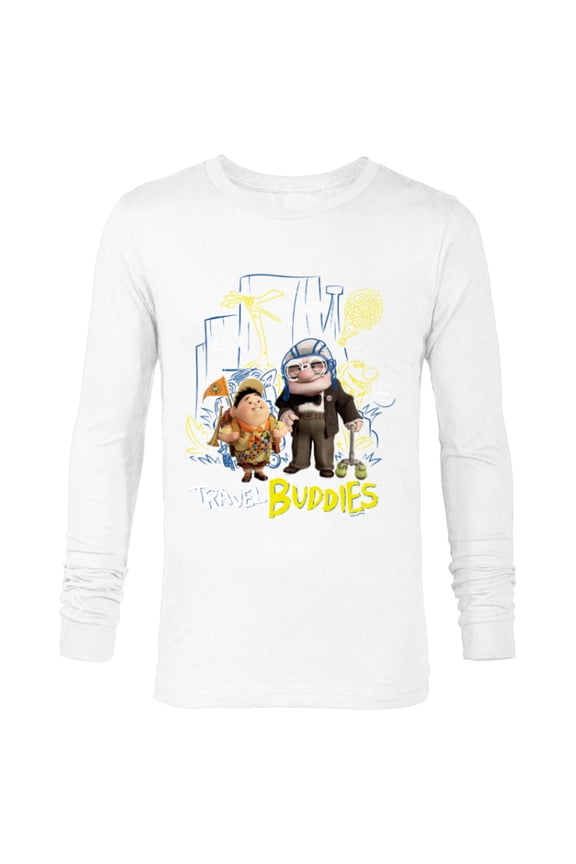 Disney and Pixar’s Up Carl Russell Kevin Dug Travel Buddies - Long Sleeve T-Shirt for Men - Customized-White