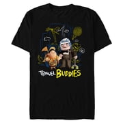 Disney and Pixar s Up Carl Russell Kevin Dug Travel Buddies - Short Sleeve Blended T-Shirt for Adults - Customized-Black