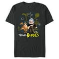 thumbnail image 1 of Disney and Pixar’s Up Carl Russell Kevin Dug Travel Buddies - Short Sleeve Blended T-Shirt for Adults - Customized-Dark Heather, 1 of 5
