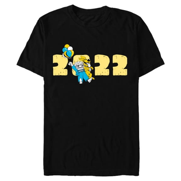 Disney and Pixar’s Up Carl and Dug 2022 - Short Sleeve Blended T-Shirt for Adults – Customized-Black