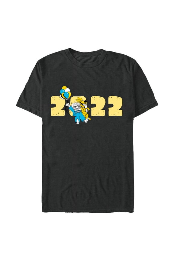 Disney and Pixar’s Up Carl and Dug 2022 - Short Sleeve Blended T-Shirt for Adults – Customized-Dark Heather