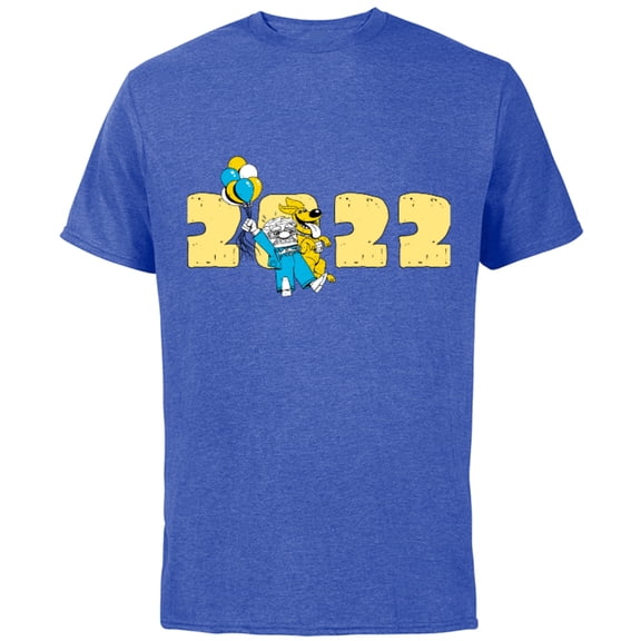 Disney and Pixar’s Up Carl and Dug 2022 - Short Sleeve Cotton T-Shirt for Adults - Customized-Royal Heather