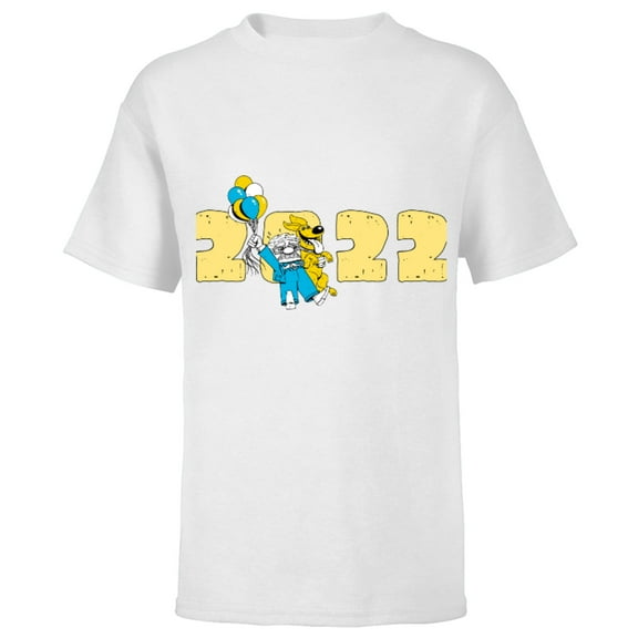 Disney and Pixar’s Up Carl and Dug 2022 - Short Sleeve T-Shirt for Kids – Customized-White