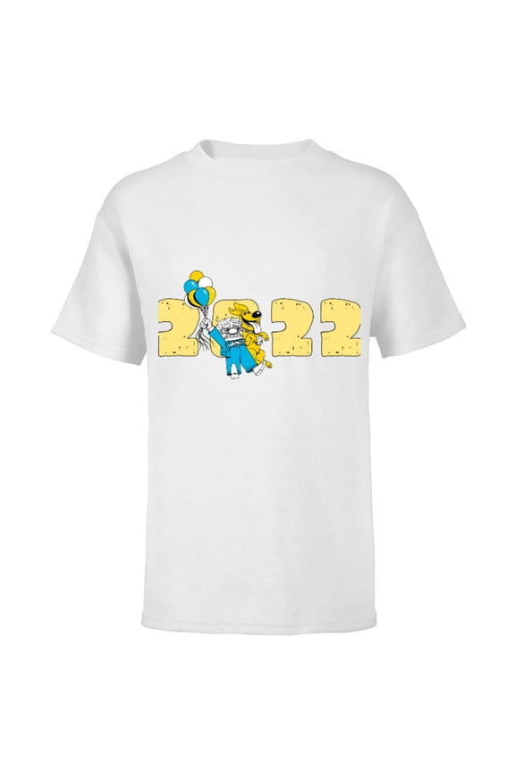 Disney and Pixar’s Up Carl and Dug 2022 - Short Sleeve T-Shirt for Kids – Customized-White