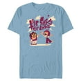 thumbnail image 1 of Disney and Pixar’s Up Carl and Ellie The Sky’s the Limit - Short Sleeve Blended T-Shirt for Adults - Customized-Ocean Blue, 1 of 5