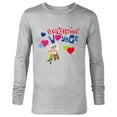 thumbnail image 1 of Disney and Pixar’s Up Carl and Ellie Valentine Voyage - Long Sleeve T-Shirt for Men - Customized-Athletic Heather, 1 of 5