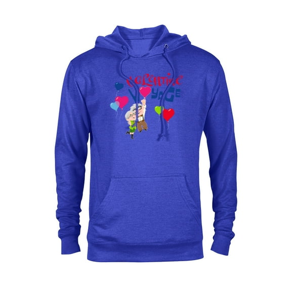 Disney and Pixar’s Up Carl and Ellie Valentine Voyage - Pullover Hoodie for Adults - Customized-Royal Heather