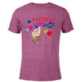 thumbnail image 1 of Disney and Pixar’s Up Carl and Ellie Valentine Voyage - Short Sleeve Blended T-Shirt for Adults - Customized-Purple, 1 of 5