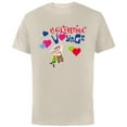 thumbnail image 1 of Disney and Pixar’s Up Carl and Ellie Valentine Voyage - Short Sleeve Cotton T-Shirt for Adults - Customized-Natural, 1 of 5