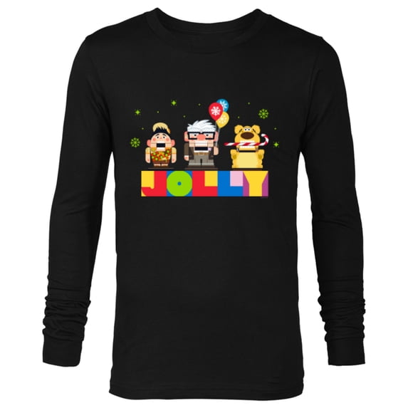 Disney and Pixar’s Up Christmas Holiday Jolly Nutcrackers - Long Sleeve T-Shirt for Men - Customized-Black