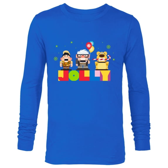 Disney and Pixar’s Up Christmas Holiday Jolly Nutcrackers - Long Sleeve T-Shirt for Men - Customized-Navy