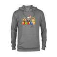 thumbnail image 1 of Disney and Pixar’s Up Christmas Holiday Jolly Nutcrackers - Pullover Hoodie for Adults - Customized-Athletic Heather, 1 of 5