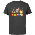 thumbnail image 1 of Disney and Pixar’s Up Christmas Holiday Jolly Nutcrackers - Short Sleeve Cotton T-Shirt for Adults - Customized-Charcoal, 1 of 5