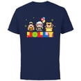thumbnail image 1 of Disney and Pixar’s Up Christmas Holiday Jolly Nutcrackers - Short Sleeve Cotton T-Shirt for Adults - Customized-Navy, 1 of 5