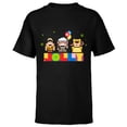 thumbnail image 1 of Disney and Pixar’s Up Christmas Holiday Jolly Nutcrackers - Short Sleeve T-Shirt for Kids - Customized-Black, 1 of 5