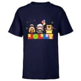 thumbnail image 1 of Disney and Pixar’s Up Christmas Holiday Jolly Nutcrackers - Short Sleeve T-Shirt for Kids - Customized-Navy, 1 of 5