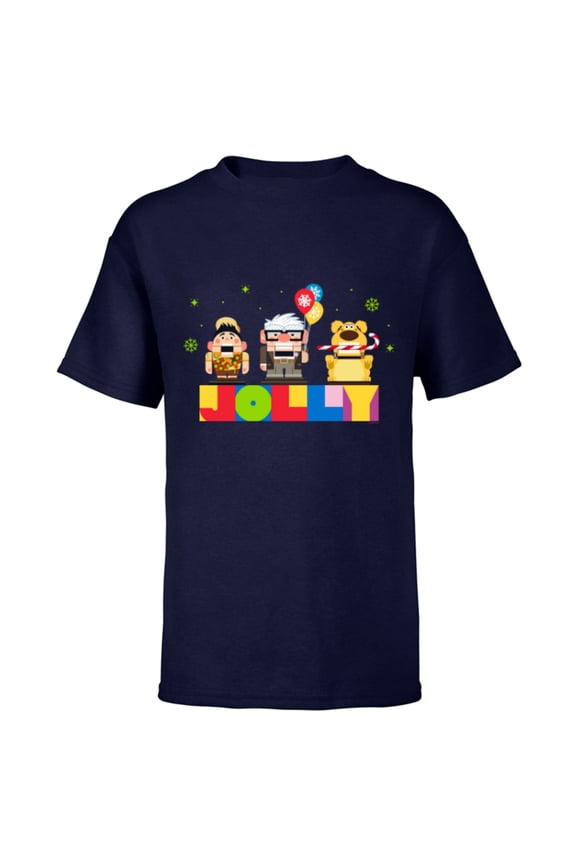 Disney and Pixar’s Up Christmas Holiday Jolly Nutcrackers - Short Sleeve T-Shirt for Kids - Customized-Navy
