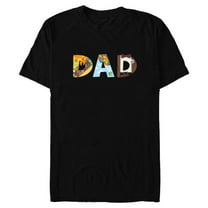 Disney and Pixar’s Up Dad Father’s Day Birthday Father - Short Sleeve Blended T-Shirt for Adults - Customized-Black