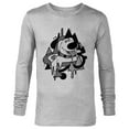 thumbnail image 1 of Disney and Pixar’s Up Dug Abstract Halftone - Long Sleeve T-Shirt for Men - Customized-Athletic Heather, 1 of 5