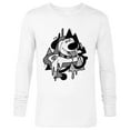 thumbnail image 1 of Disney and Pixar’s Up Dug Abstract Halftone - Long Sleeve T-Shirt for Men - Customized-White, 1 of 5