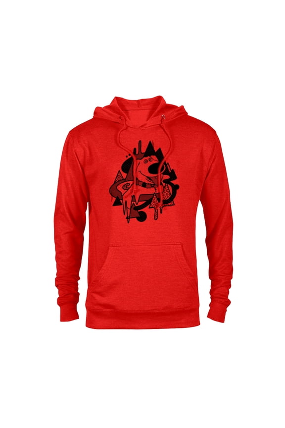 Disney and Pixar’s Up Dug Abstract Halftone - Pullover Hoodie for Adults - Customized-Red