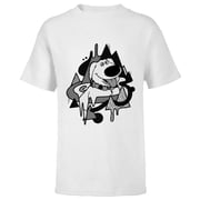 Disney and Pixar s Up Dug Abstract Halftone - Short Sleeve T-Shirt for Kids - Customized-White