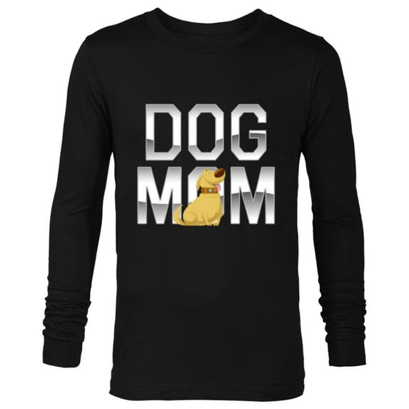 Disney and Pixar's Up Dug Dog Mom - Long Sleeve T-Shirt for Men - Customized-Black