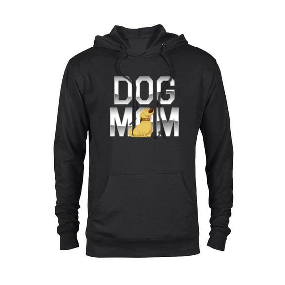 Disney and Pixar's Up Dug Dog Mom - Pullover Hoodie for Adults - Customized-Black